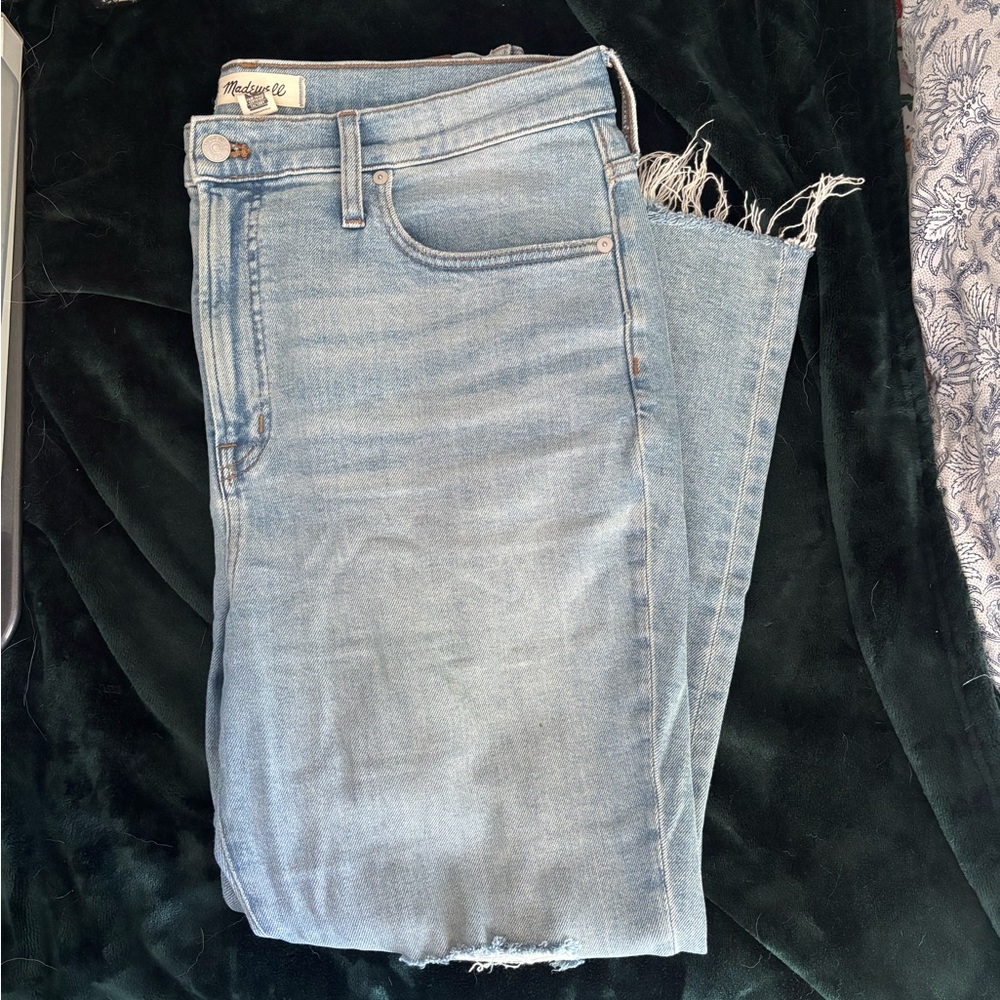 Madewell Lightwash/ripped Perfect Vintage Jeans